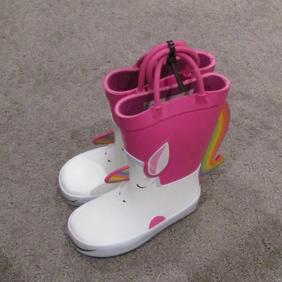 cat and jack unicorn rain boots